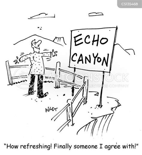Opinion Echo Cartoons and Comics - funny pictures from CartoonStock