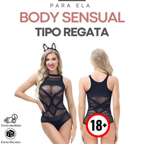 Body Lingerie Sensual Transparente Tipo Renda Preto Sexy Zoe Erotic