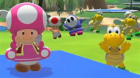 Mario Golf Super Rush Toadette Vs Ninji Vs Shy Guy Vs Koopa Troopa In