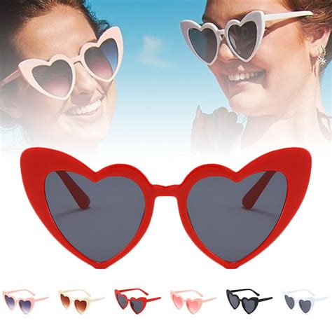 Heart Sunglasses Women Brand Designer Cat Eye Sun Glasses Female Retro