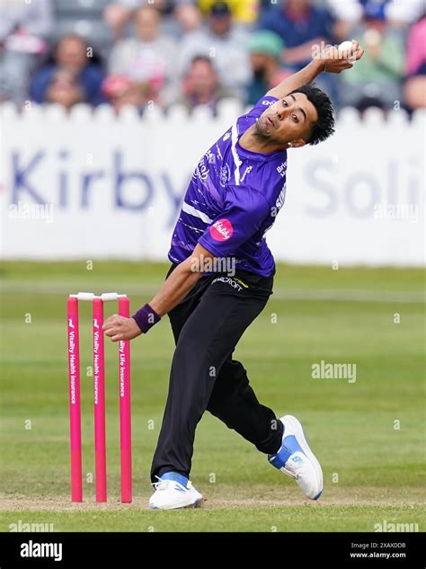 Bristol UK 9 June 2024 Gloucestershire S Ajeet Singh Dale Bowling