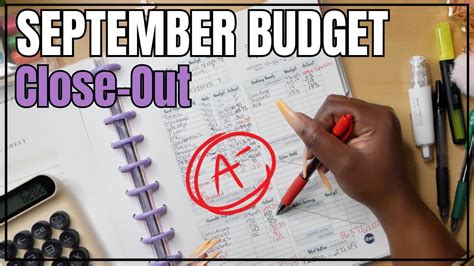 SEPTEMBER BUDGET CLOSE OUT NEW CLOSE OUT PROCESS YouTube