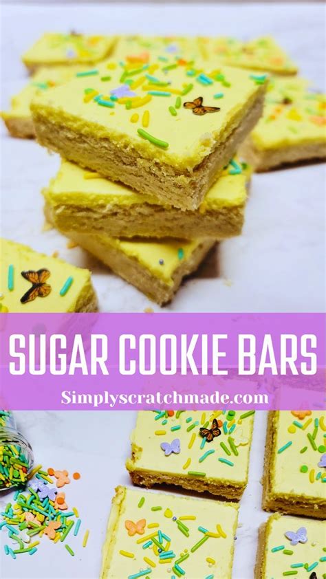 Sugar Cookie Bars Recipe Best Pastry Recipe Pastry Recipes Baking