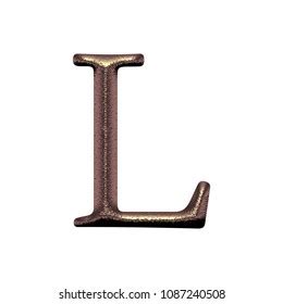 Chiseled Copper Rose Gold Metallic Letter Shutterstock