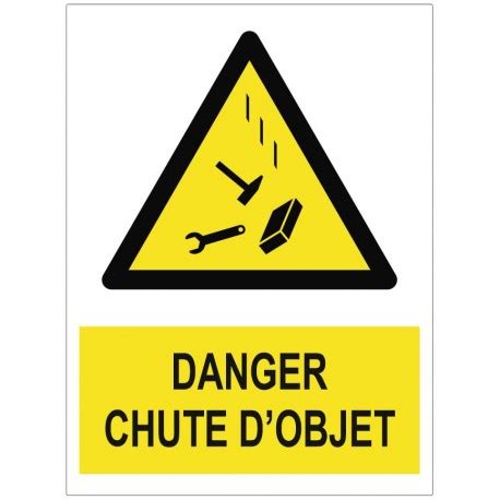 Panneau Danger Chute D Objet Logo Refab Sticker Communication