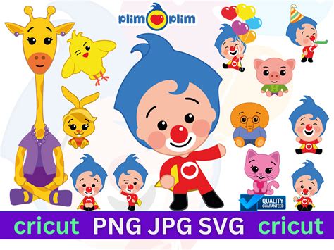 Plim Plim Svg Files For Cricut Plim Plim And Friends Png Etsy Denmark