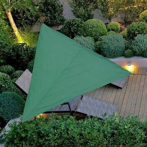 Voile D Ombrage Au Soleil Etanche Anti Uv Triangle R Gulier Vert