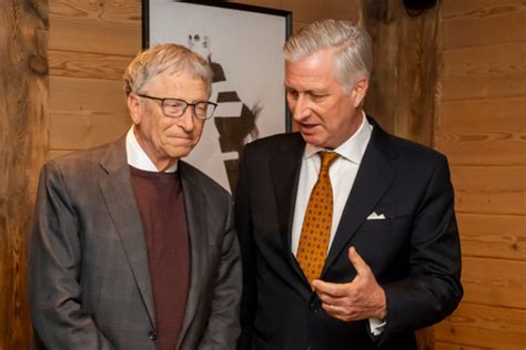 Les Souverains Belges Rencontrent Bill Gates Davos Noblesse Royaut S