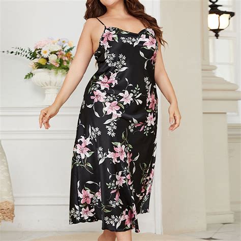 Munlar Women S Slip Dress Sleeveless Square Neck Dress Sleepwear Floral