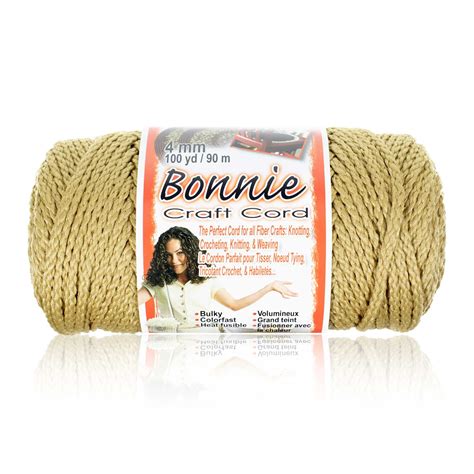 Craft County Bonnie Macrame Cord 4mm 100 Yd Lengths Various