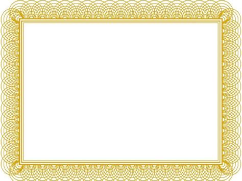 Award Certificate Border Template Pertaining To Gold With Within Free ...