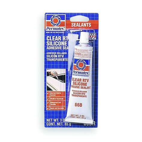 Permatex Multipurpose Rtv Silicone Sealant 3 Oz Clear Temp Range 75