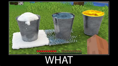 Minecraft Wait What Meme Part Realistic Minecraft Snow Vs Lava Vs