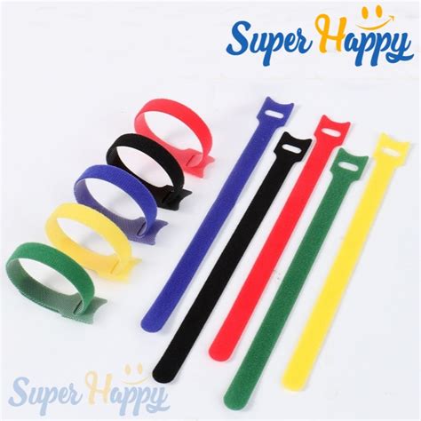 เทปตีนตุ๊กแก Set15ชิ้น สำหรับจัดระเบียบสายไฟ สายเคเบิ้ล Velco Tape