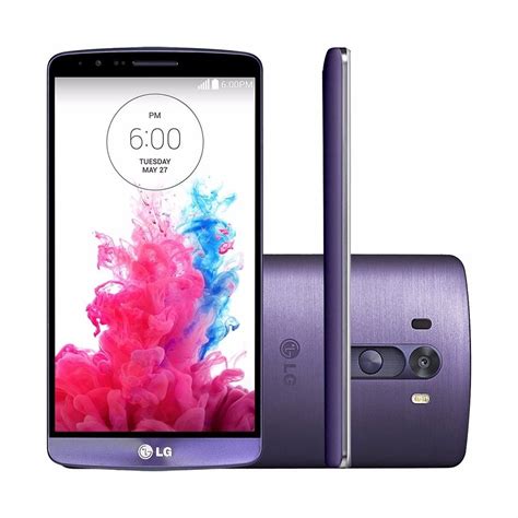 Smartphone Lg D G Roxo Tela De Android C Mera Mp