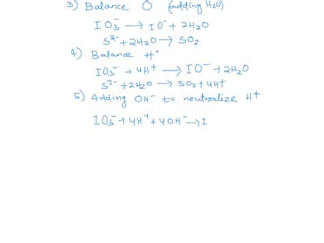 SOLVED How Do You Balance The Following Oxidation Reduction Equation