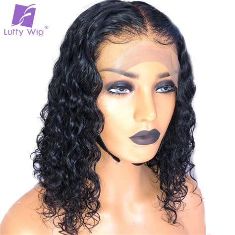 13x6 Curly Lace Front Human Hair Wigs Pre Plucked Bleached Knots