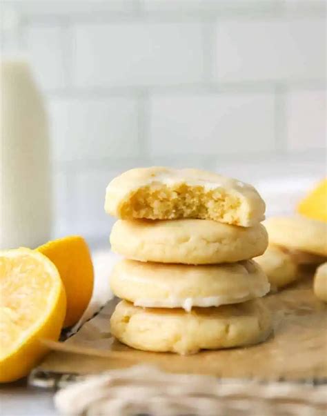 Easy Glazed Lemon Cookies Recipe Soft And Chewy