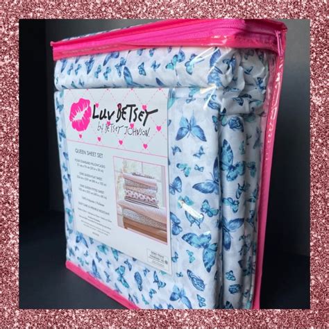 Betsey Johnson Bedding Betsey Johnson Blue Butterfly Print Queen