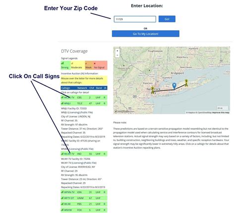 Antenna Reception By Zip Code