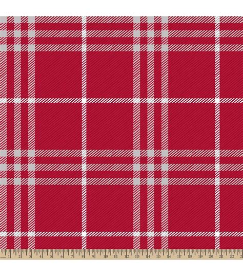 Blizzard Fleece Fabric Brennan Plaid Red Fleece Fabric Fabric Fabric Samples