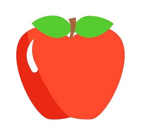 Premium Vector Red Apple Fruit Vector Illustration