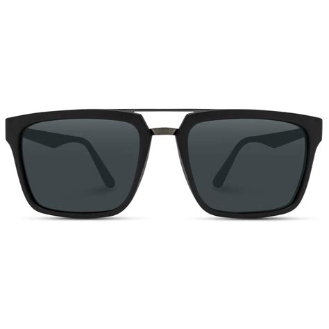 Affordable Polarized Black Square Frame Sunglasses Wearme Pro