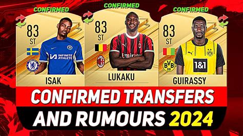 NEW CONFIRMED TRANSFERS RUMOURS Ft LUKAKU ISAK GUIRASSY Etc