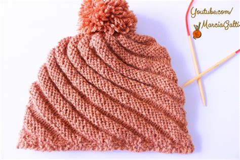 Gorro Espiral De Tric Tricotando Croch