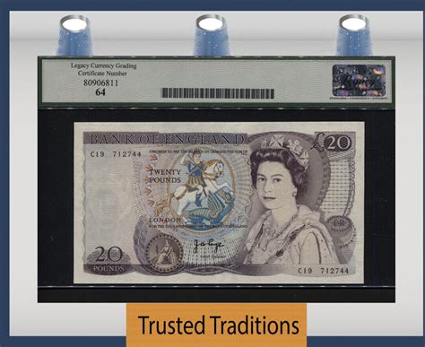 Welt Banknoten Pounds Tt Pk B Great Britain Queen