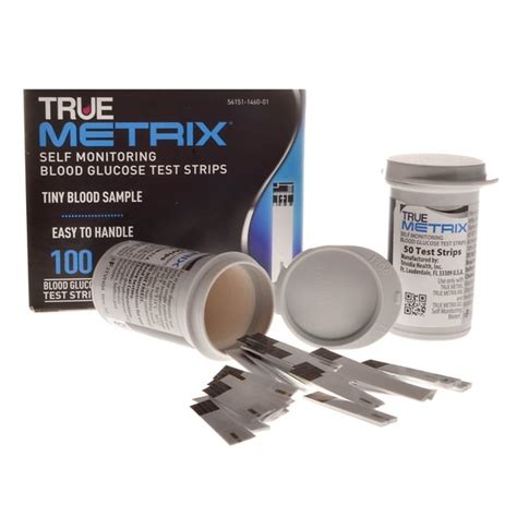 TRUE METRIX Self Monitoring Blood Glucose Test Strips, 100 Count - Walmart.com - Walmart.com