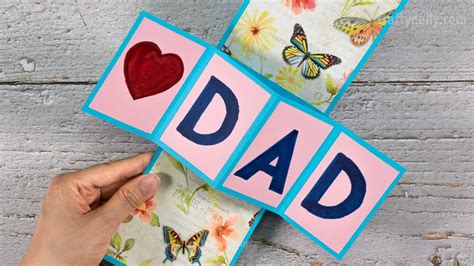 Easy Fathers Day Pop Up Card Template Creative Pop Up Cards Ph