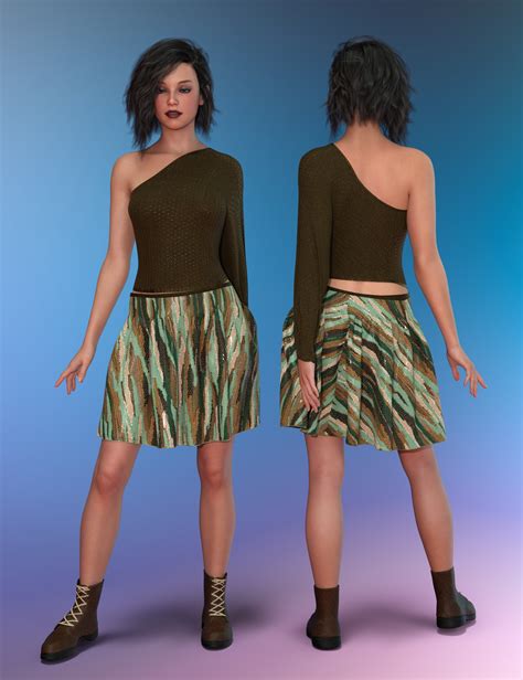 Poki For Dforce Penney Outfit For Genesis 9 Daz 3d