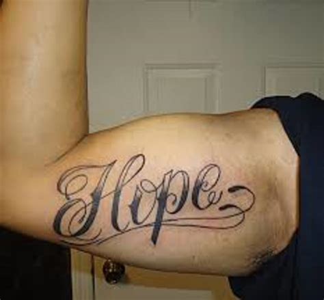 Hope Tattoo Designs Meanings Ideas And Pictures Tatring