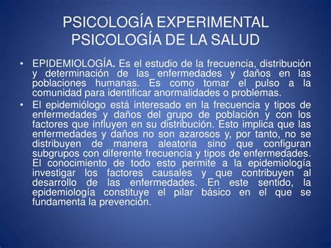 Ppt Psicolog A Experimental Psicolog A De La Salud Powerpoint