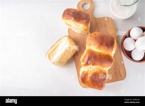 Japanese Bread Shokupan Hokkaido Milk Bread Or Simply Milk Fluffy