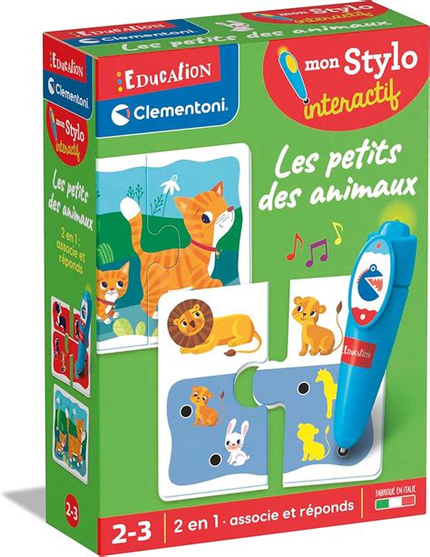 Clementoni Mon Stylo Int Ractif Les Petits Des Animaux Jeu