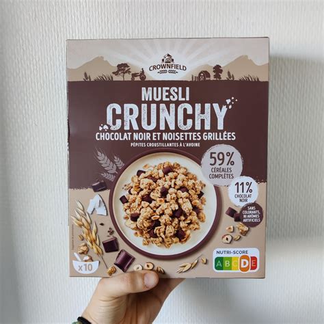 Crownfield Muesli Crunchy Chocolat noir et Noisettes grillées Reviews