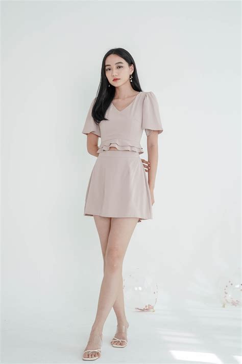 TPZ DREAM OF YOU SKORTS IN SOFT NUDE TOPAZETTE