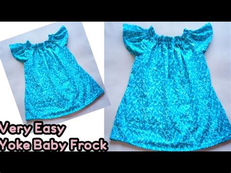 Very Easy Yoke Baby Frock Cutting And Stitching Full Tutorial For 2