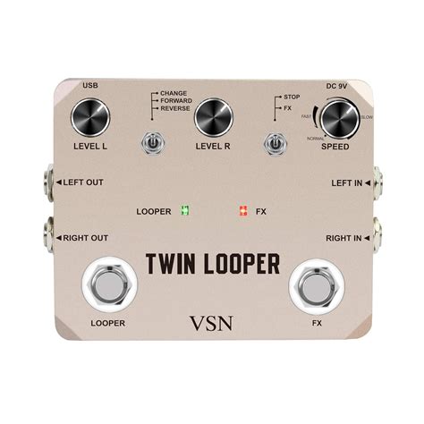 Twin Looper Electric Guitar Effect Pedal Loop Station 11 Types Of Play