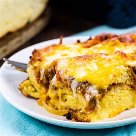 Overnight Sausage and Caramelized Onion Breakfast Casserole - Spicy ...