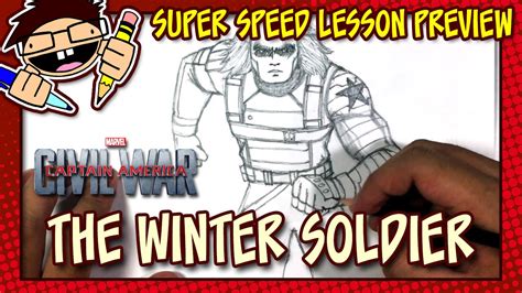 Lesson Preview How To Draw The Winter Soldier Captain America Civil