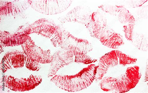 Seamless Pattern Red Lips Kisses Prints Vector Image 56 Off