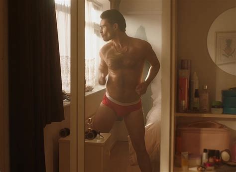 Ed Westwick Shirtless Underwear Dance In White Gold