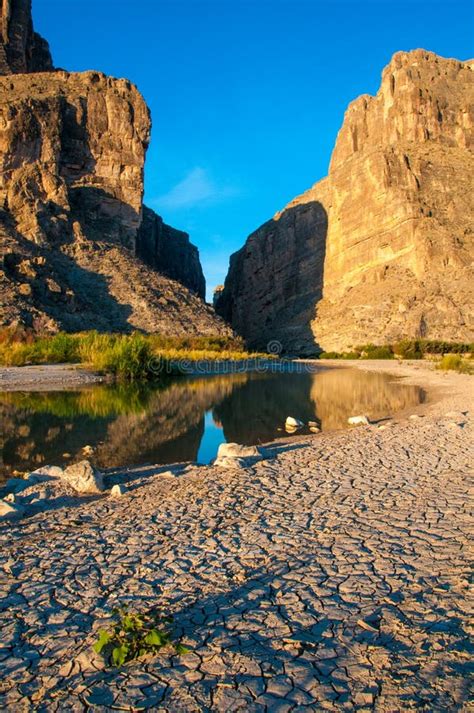 Una Vista Di Santa Elena Canyon Nel Parco Nazionale Di Big Bend