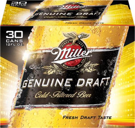 Miller Genuine Draft Beer, 30 cans / 12 fl oz - Fry’s Food Stores