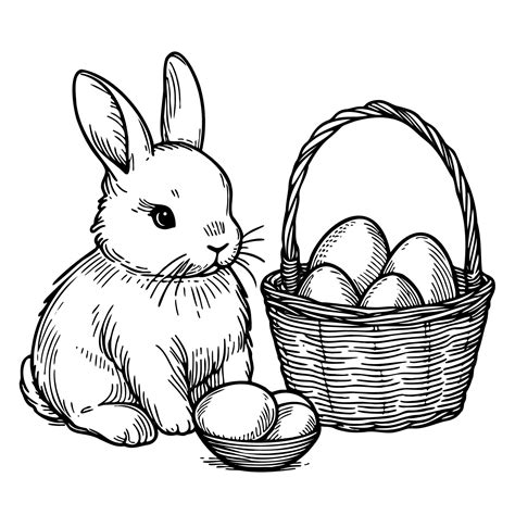 Premium Vector Easter Vintage Vector Illustrations Hand Drawn Sketch