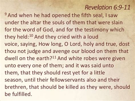 5th Seal Of Revelation Souls Of Martyrs Christian Truth Center