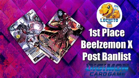 St Place Beelzemon X Ex Deck Profile Post Banlist Youtube